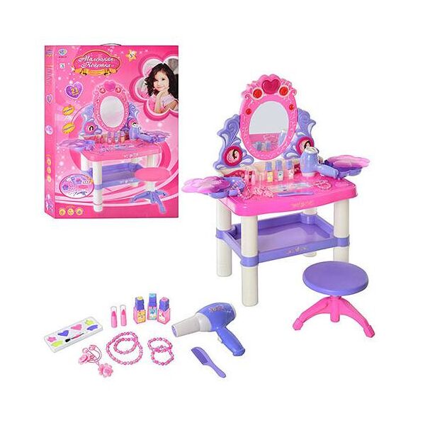 

Игровое трюмо со стульчиком M 0395 аксессуары в комплекте