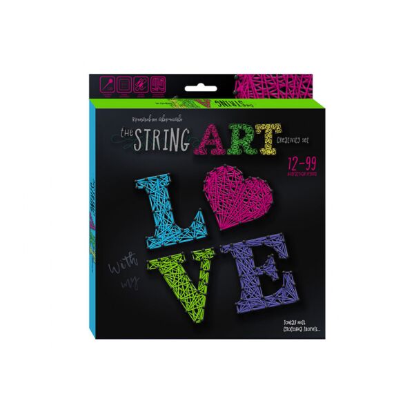 

Набор креативного творчества "The STRING ART" STRA-01 на рус. языке (LOVE)
