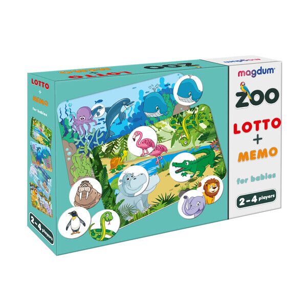 

Игра настольная развивающая "Лото + мемо Зоопарк" ME5032-21 EN