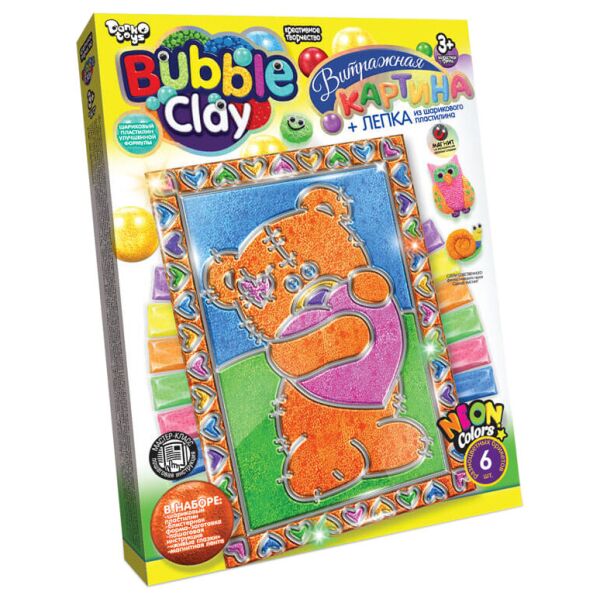 

Набор для творчества Витражная картина Bubble Clay BBC-02 (Медвеженок)