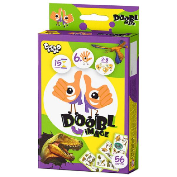 

Развлекательная настольная игра "Doobl Image" DBI-02U на укр. языке (Динозавры)