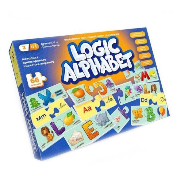 

Развивающие пазлы "Logic Alphabet" G-LoA-01-04U англ/укр