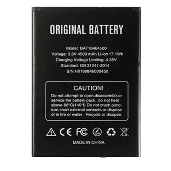 

Батарея Doogee T5 / T5s / T5 Lite / BAT16464500 (Original PRC)