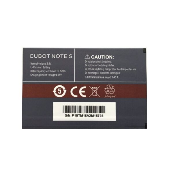 

Батарея CUBOT Note S [Original PRC]