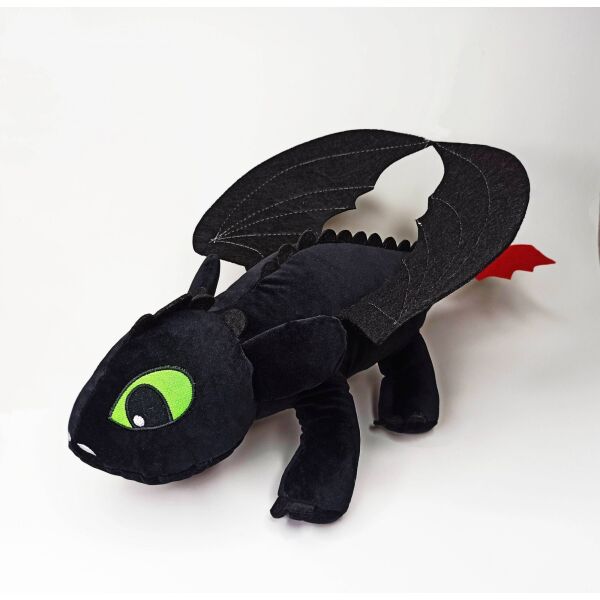 

Мягкая игрушка Kinder Toys дракон Беззубик Ночная Фурия (Как приручить дракона)