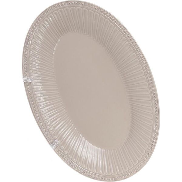 

Блюдо керамическое Stone Flower овальное 33.8х22.5х4.1см бежевое Bona BR40949