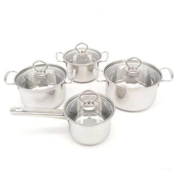 

Набор кастрюль 8 предметов с ковшиком, капсульное дно