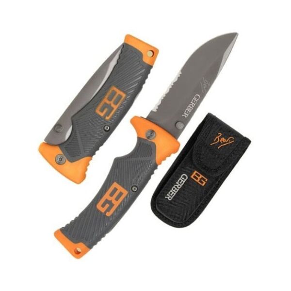 

Складной нож Gerber Scout Bear Grylls с прищепкой (Длина 21 см.)