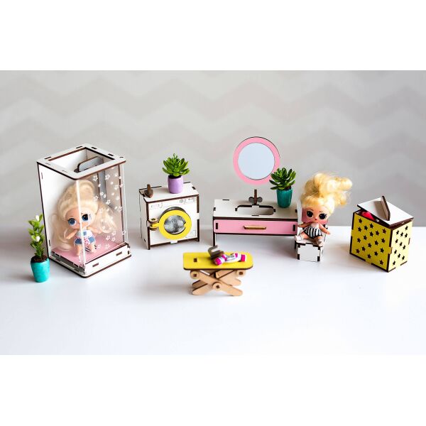 

Игровой набор кукольной мебели NestWood Ванна New для кукол Лол (kml004m)