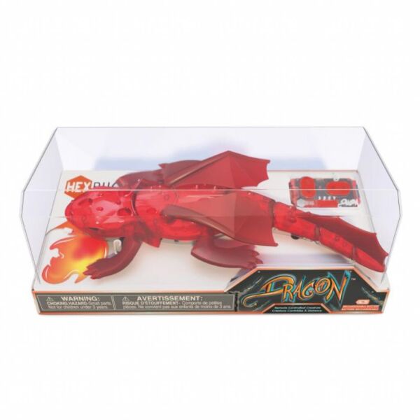 

Интерактивная игрушка Hexbug Нано-робот Dragon Single на ИК управлении, красный (409-6847 red)