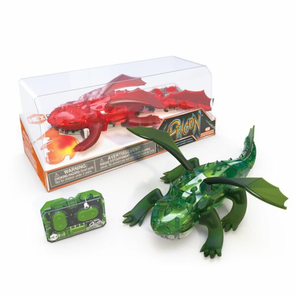 

Интерактивная игрушка Hexbug Нано-робот Dragon Single на ИК управлении, черный (409-6847 black)