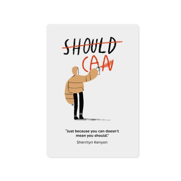 

Магнітна листівка Should & Can