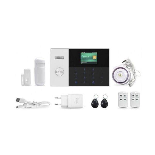 

Комплект беспроводной gsm WiFi сигнализации rfid брелки 3 проводные зоны Marlboze PG105