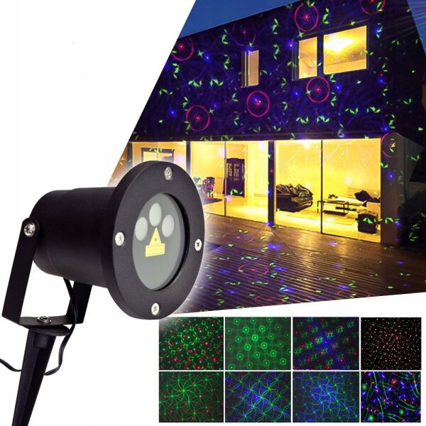 

Проектор лазерный Star Shower With Remote 6 катриджей Уличный 181089