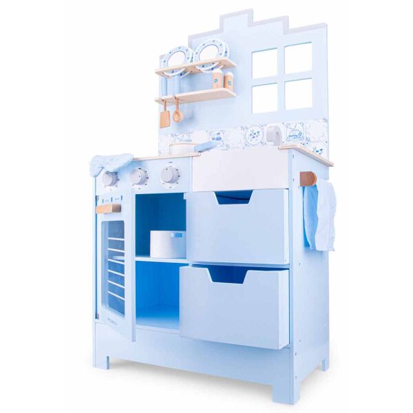 

Детская кухня New Classic Toys Delft голубая 60 × 30 × 100 см (11069)