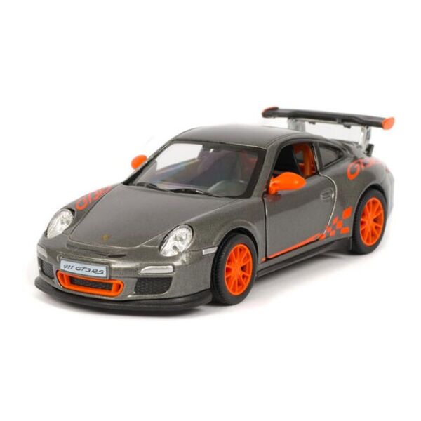 

Машинка Kinsmart Кинсмарт Porsche 911 GTS RS металлическая инерционная серая 1:36 (KT5352W-3)