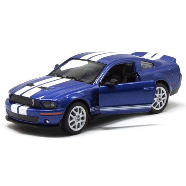 

Машинка Kinsmart Кинсмарт Ford Mustang Shelby GT500 2007 металлическая инерционная синяя 1:38 (KT5310W-4)
