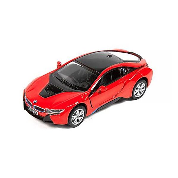 

Машинка Kinsmart Кинсмарт BMW i8 металлическая инерционная красная 1:36 (KT5379WA-3)