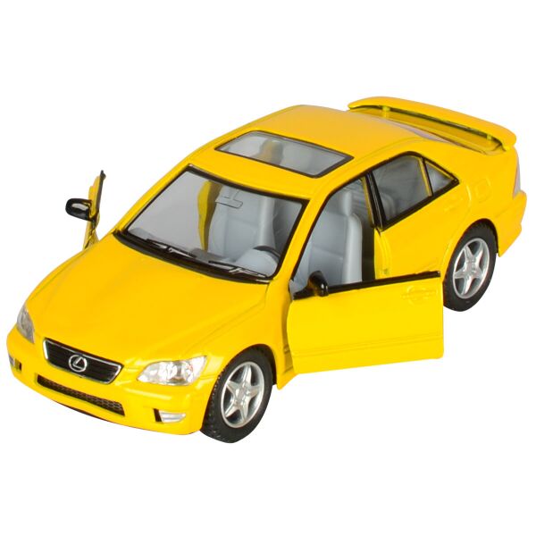 

Машинка Kinsmart Кинсмарт Lexus IS300 металлическая инерционная желтая 1:38 (KT5046W-2)