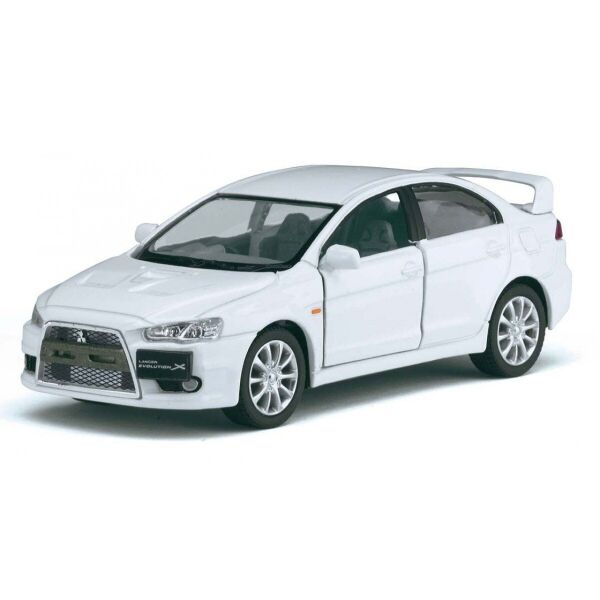 

Машинка Kinsmart Кинсмарт Mitsubishi Lancer Evolution X металлическая инерционная белая 1:36 (KT5329W-4)