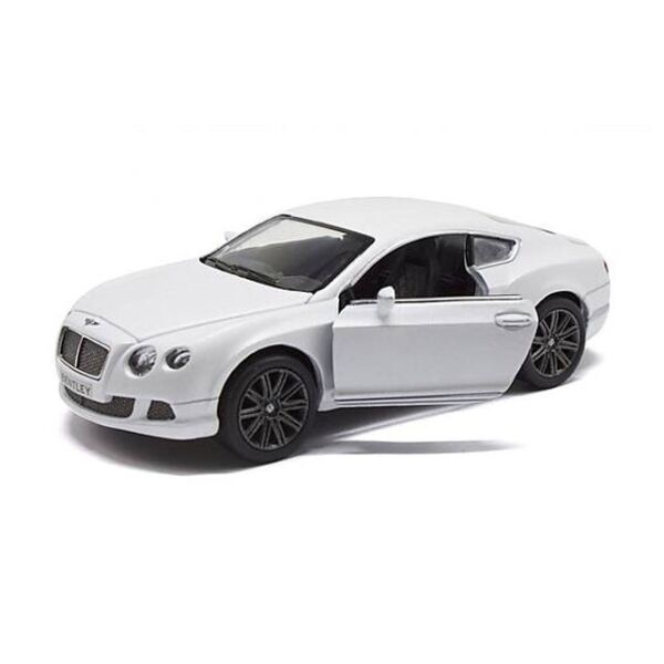 

Машинка Kinsmart Кинсмарт Bentley Continental GT металлическая инерционная белая 1:38 (KT5369W-2)