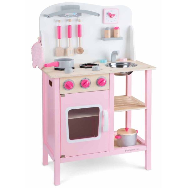 

Детская кухня New Classic Toys Bon Appetit розовая 60 × 30 × 78 см (11054)