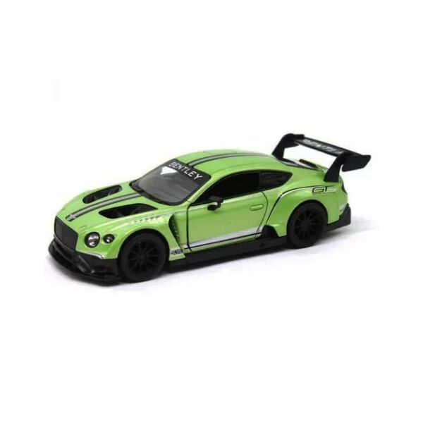

Машинка Kinsmart Кинсмарт Bentley Continental GT3 металлическая инерционная салатовая 1:38 (KT5417W-2)