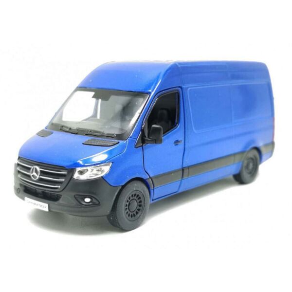 

Машинка Kinsmart Кинсмарт Mercedes-Benz Sprinter металлическая инерционная синяя 1:48 (KT5426W-1)