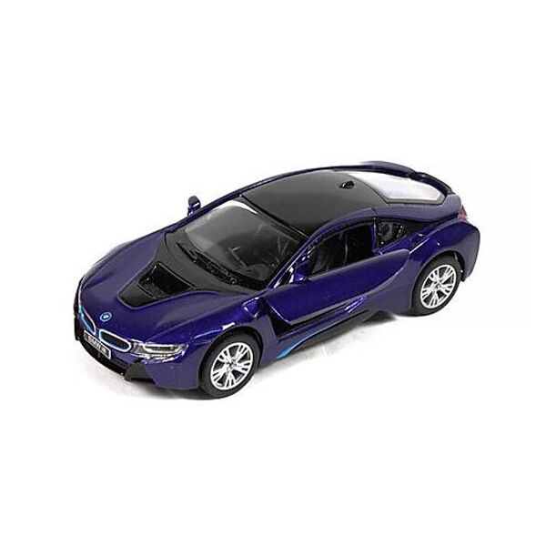 

Машинка Kinsmart Кинсмарт BMW i8 металлическая инерционная синяя 1:36 (KT5379WA-1)