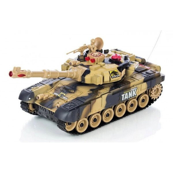 

Танк на радиоуправлении M1 Abrams 9993 со светом и звуком Коричневый Камуфляж (146N9993)