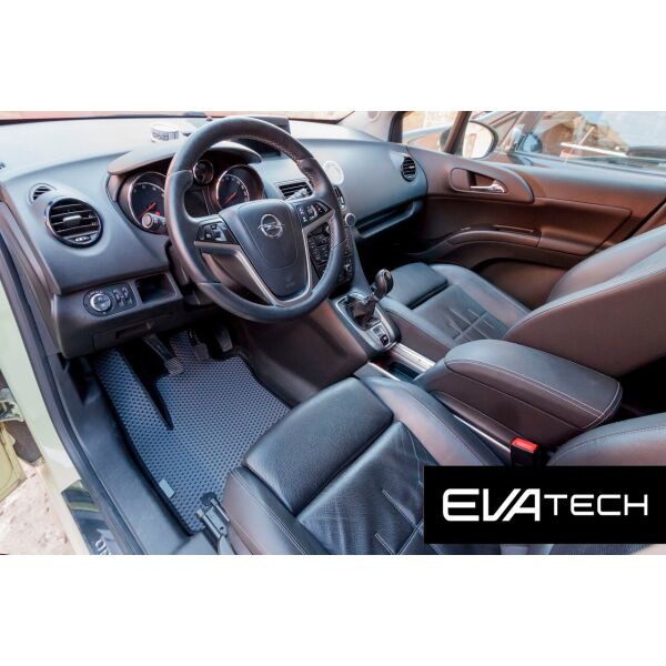 

Коврики в салон EVAtech для Opel Meriva, 2 поколение (B), (09-15) EVA полимерные серые