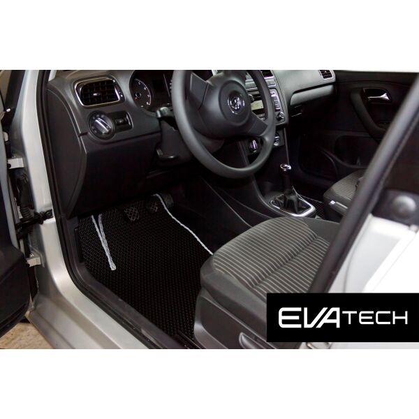 

Коврики в салон EVAtech для Volkswagen Polo Sedan (10-...) EVA полимерные черные