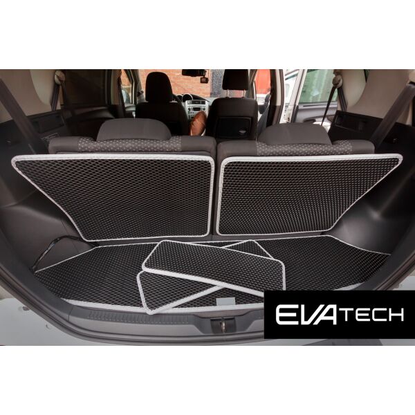 

Коврик в багажник EVAtech для Toyota Verso 7 мест EVA полимерный черный
