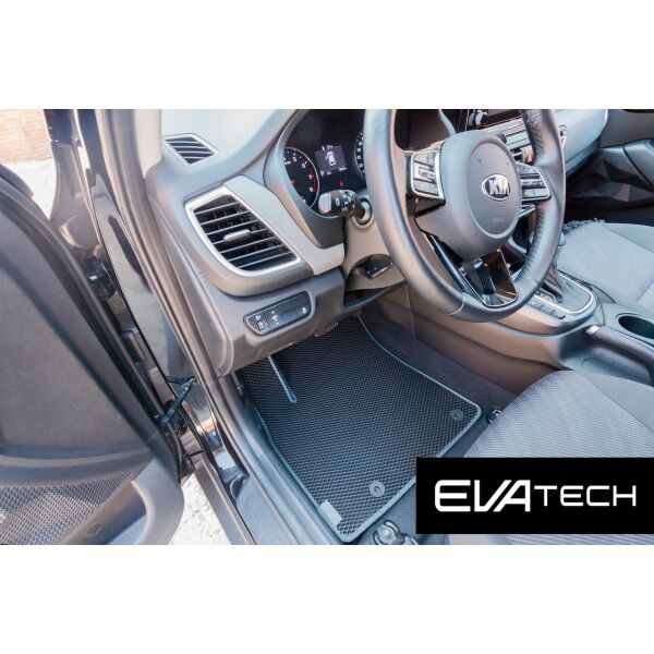 

Коврики в салон EVAtech для Kia Seltos, 5 дв., 1 поколение (19-...) EVA полимерные черные