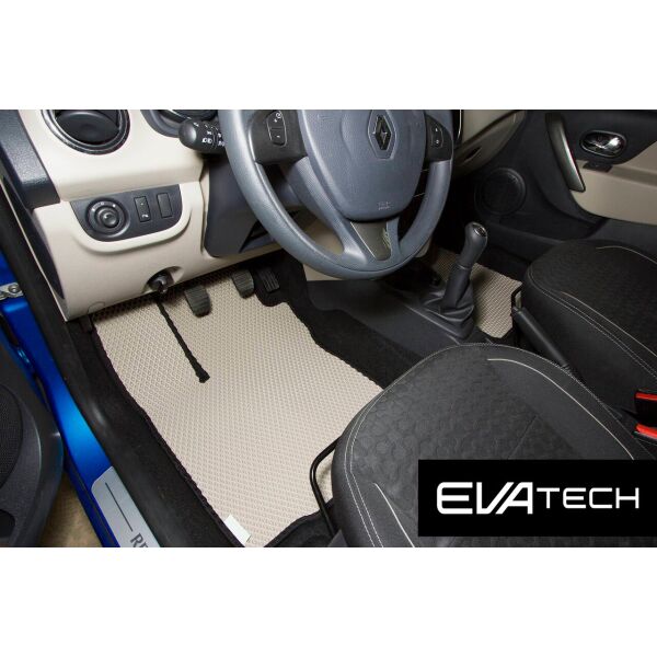 

Коврики в салон EVAtech для Renault Logan (14-...) EVA полимерные бежевые