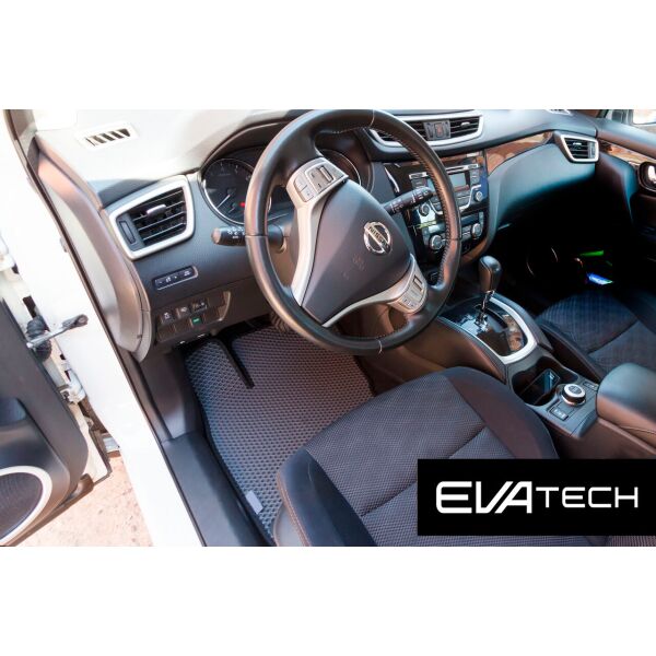 

Коврики в салон EVAtech для Nissan Qashkai, 2 покоління, J11, (13-…), (английская сборка) EVA полимерные серые