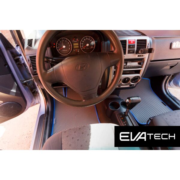 

Коврики в салон EVAtech для Hyundai Getz, (02-11), левый руль EVA полимерные серые