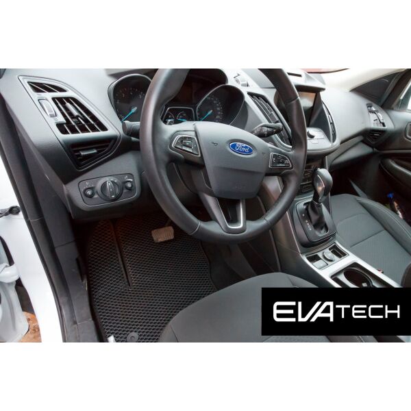 

Коврики в салон EVAtech для Ford Kuga, II поколение, (16-...) EVA полимерные черные