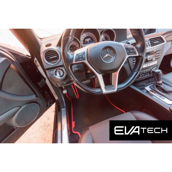 

Коврики в салон EVAtech для Mercedes-Benz C-Class W204, (07-14) EVA полимерные черные