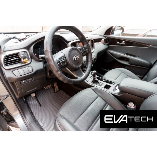 

Коврики в салон EVAtech для Kia Sorento Prime EVA полимерные серые