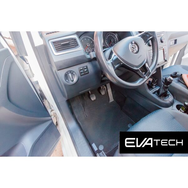 

Коврики в салон EVAtech для Volkswagen Caddy 4 (15-20) EVA полимерные черные