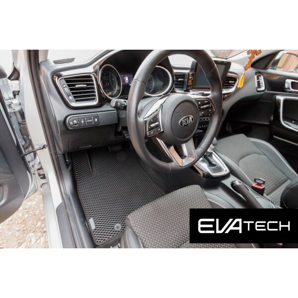 

Коврики в салон EVAtech для Kia Ceed, 3 поколение (CD), (18-…) EVA полимерные черные