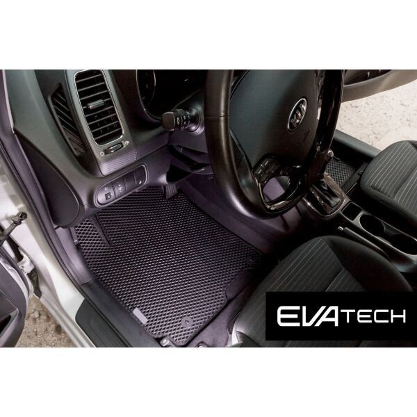 Коврики в салон EVAtech для Kia Cerato, 3 поколение,(13-...) EVA полимерные черные