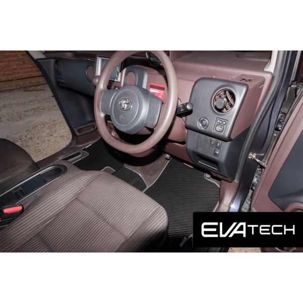 

Коврики в салон EVAtech для Toyota Spade, 1 поколение, NP140 EVA полимерные черные