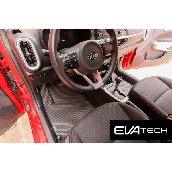 

Коврики в салон EVAtech для Kia Picanto, 3 поколение, JA (17-...) EVA полимерные серые