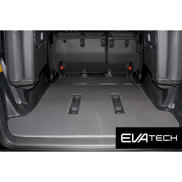 

Коврик в багажник EVAtech для Toyota Land Cruiser Prado (120) 7 мест EVA полимерный серый