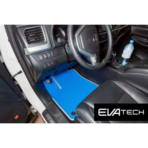 

Коврики в салон EVAtech для Toyota Highlander 3 поколение (14-...) 7-местная комплектация EVA полимерные синие