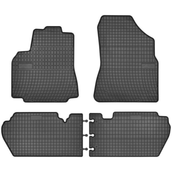 Резиновые коврики Frogum для Citroen Berlingo (mkII); Peugeot Partner (mkII)(1-2 ряд) 2008-2018 (FG 0633)