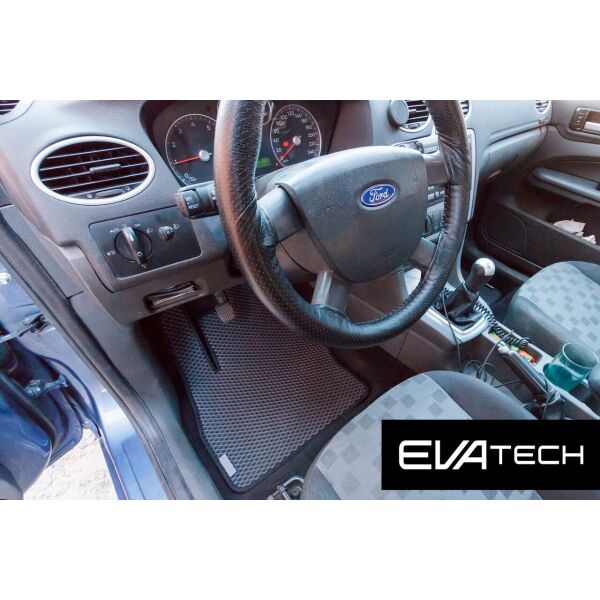 

Коврики в салон EVAtech для Ford Focus 2 (05-10) EVA полимерные серые