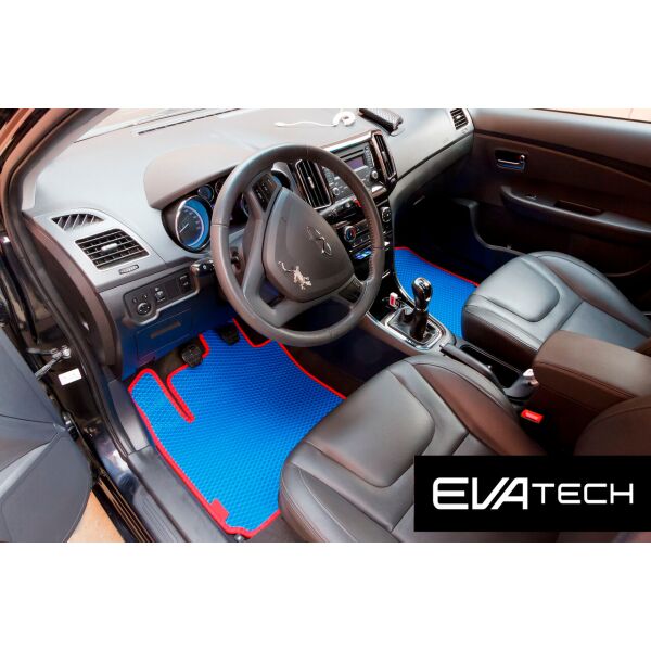 

Коврики в салон EVAtech для Chery Bonus 3 (A19), (14-…) EVA полимерные синие